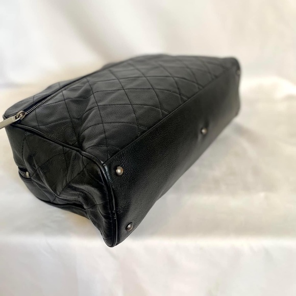 Authenticated CC Black Leather Bowling Bag - Picture 11 of 16